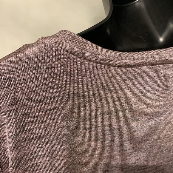 June and Delaney Lavender Marled Knot Front Tunic Size S - Picture 5 of 7